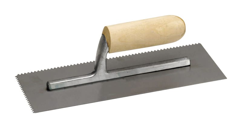 Marshalltown 16171 / 971 4-1/2 in. W X 11 in. L Steel Notched Trowel