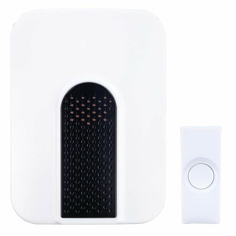 Heath Zenith 18000324-R Black/White Plastic Wireless Plug-In Door Chime Kit