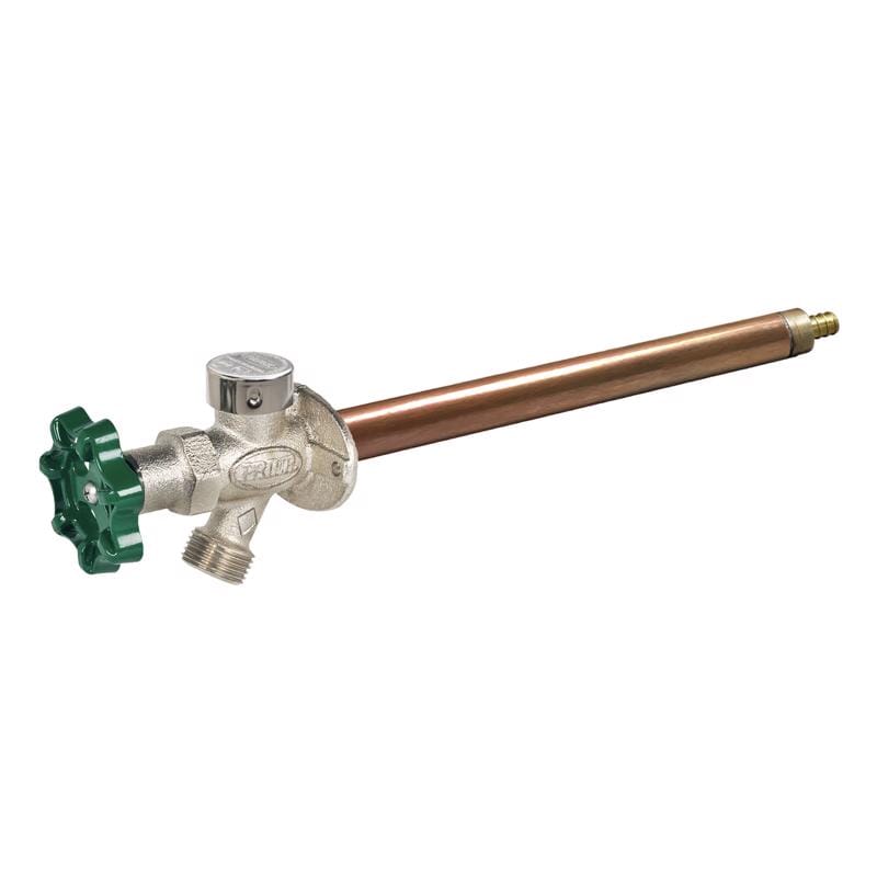 Prier C-144X10 1/2 in. Crimp PEX in. Anti-Siphon Brass Freezeless Wall Hydrant