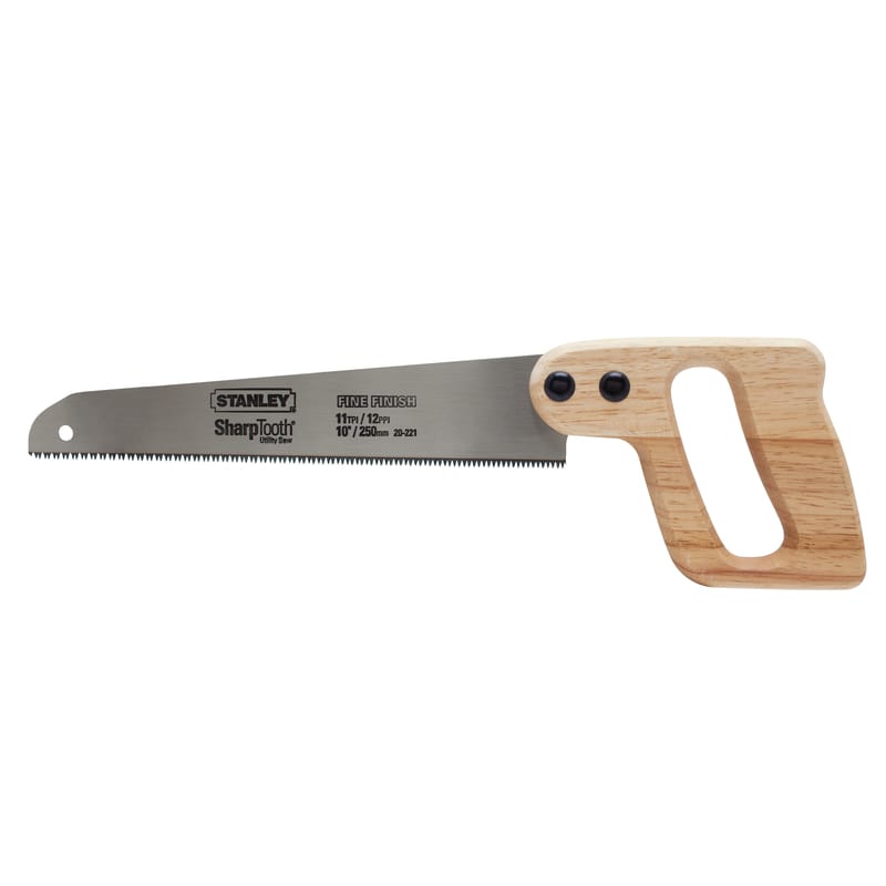 Stanley 20-221 SharpTooth 10 in. Carbon Steel Multi Hand Saw 11 TPI 1 pc