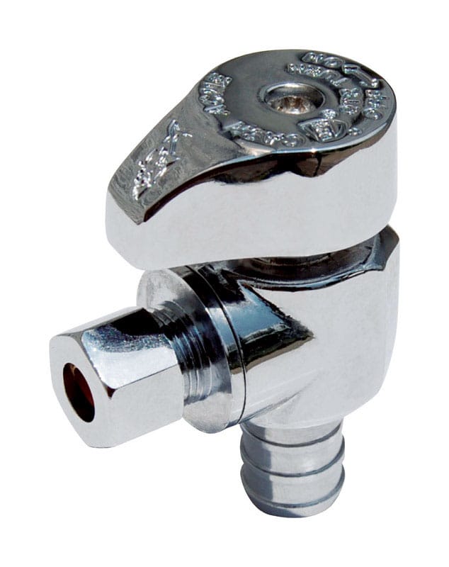 Sharkbite 23058LF 1/2 in. PEX Barb X 3/8 in. Brass Angle Stop Valve
