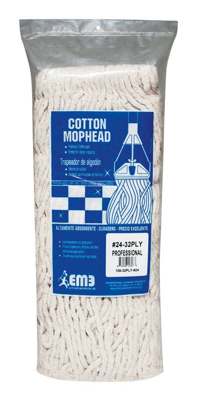 Elite Mops And Brooms 108-32PLY-#24 #24 Cut End Cotton Mop Refill 1 pk