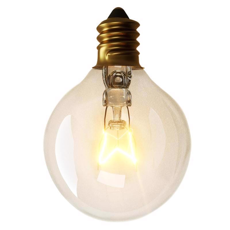 Living Accents INCG4020CLA Incandescent G40 Light Set Clear 10 ft. 20 lights