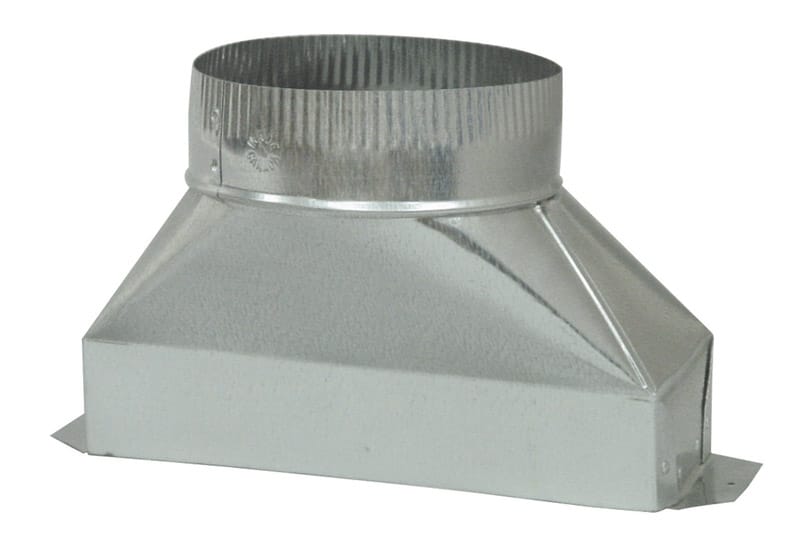 Deflect-O DGT37 7 in. D X 10 in. L Galvanized Steel Duct