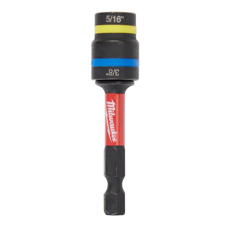 Milwaukee 49-66-4543 Quik-Clear 5/16 and 3/8 in. X 2.513 in. L Steel Magnetic Nut Driver 1 pk