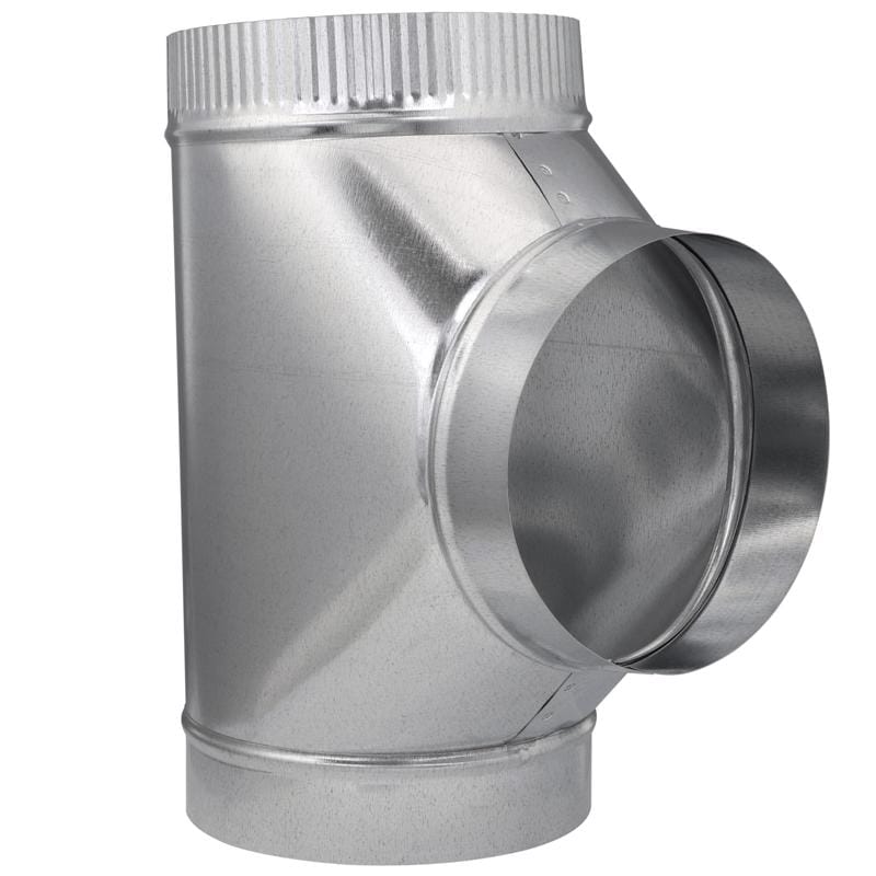 Imperial GV0899 8 in. X 8 in. X 8 in. Galvanized Steel Furnace Pipe Tee