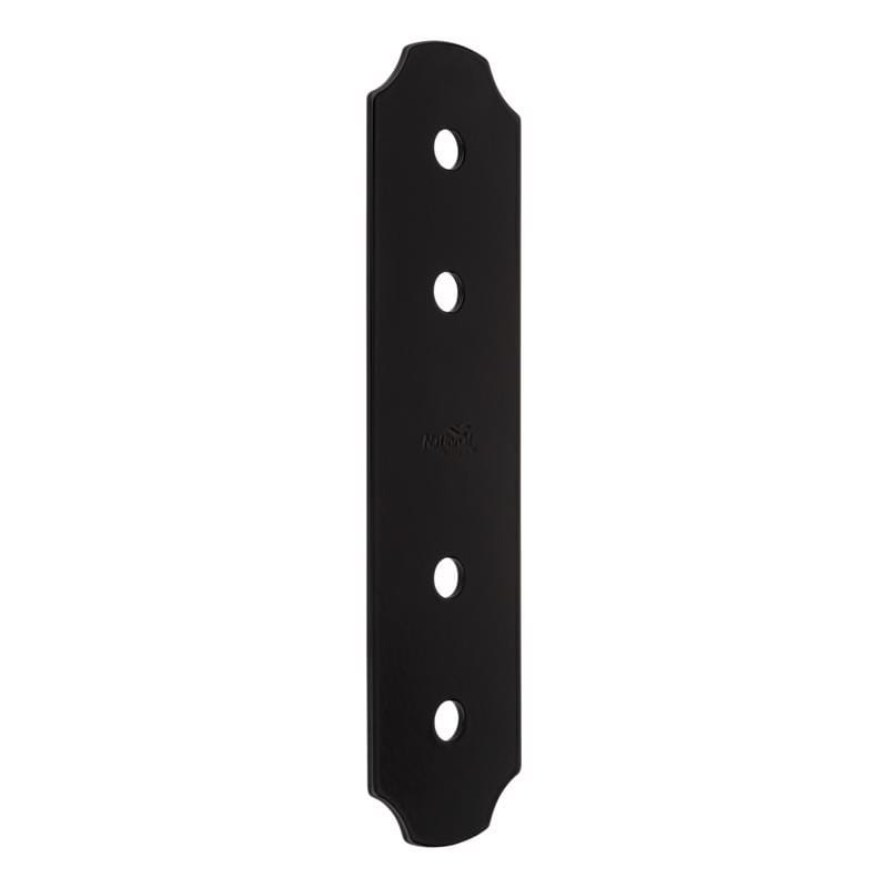 National Hardware N800-016 Hartley Storm Shine Black Steel Flat Strap 1 pk