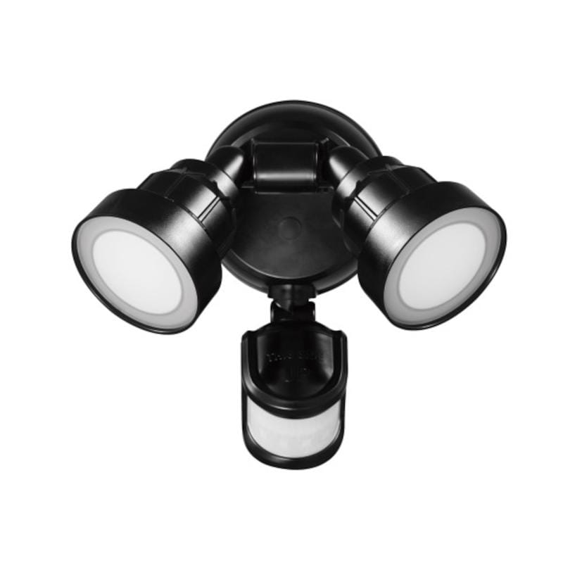Globe Electric 17000202 Motion-Sensing Hardwired LED Black Security Light