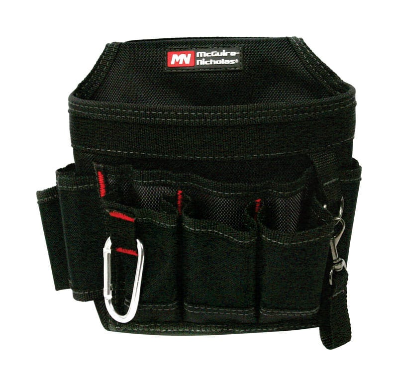 Mcguire-Nicholas 23021-Q 8 in. W X 8 in. H Polyester Tool Pouch 7 pocket Black 1 pc