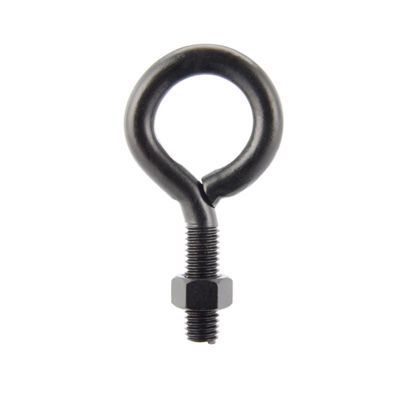 Wright 02-3456-311 1/2 in. X 4 in. L Black Steel Eyebolt Nut Included