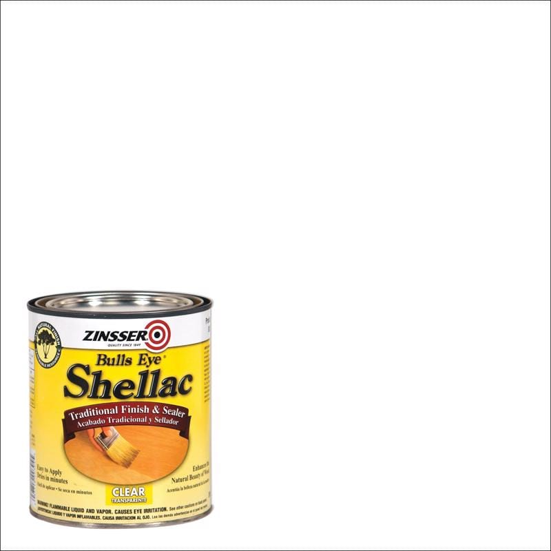 Zinsser 304H Bulls Eye Clear Shellac-Based Shellac Finish and Sealer 1 qt