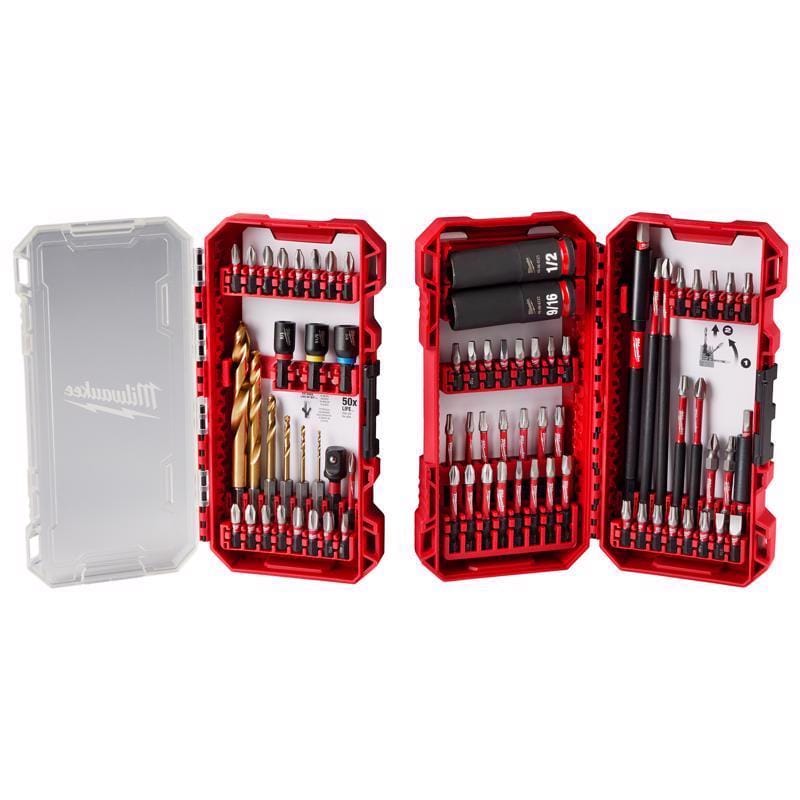 Milwaukee 48-32-4098 Shockwave Assorted Impact Driver Bit Set Alloy Steel 75 pc