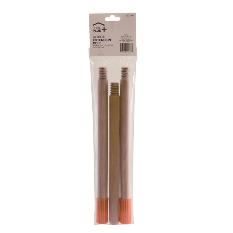 Home Plus AR066 12 in. L X 1-1/4 in. D Wood Extension Pole Brown