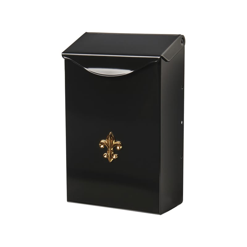Architectural Mailboxes BW1100AM City Classic Classic Galvanized Steel Wall Mount Black Mailbox