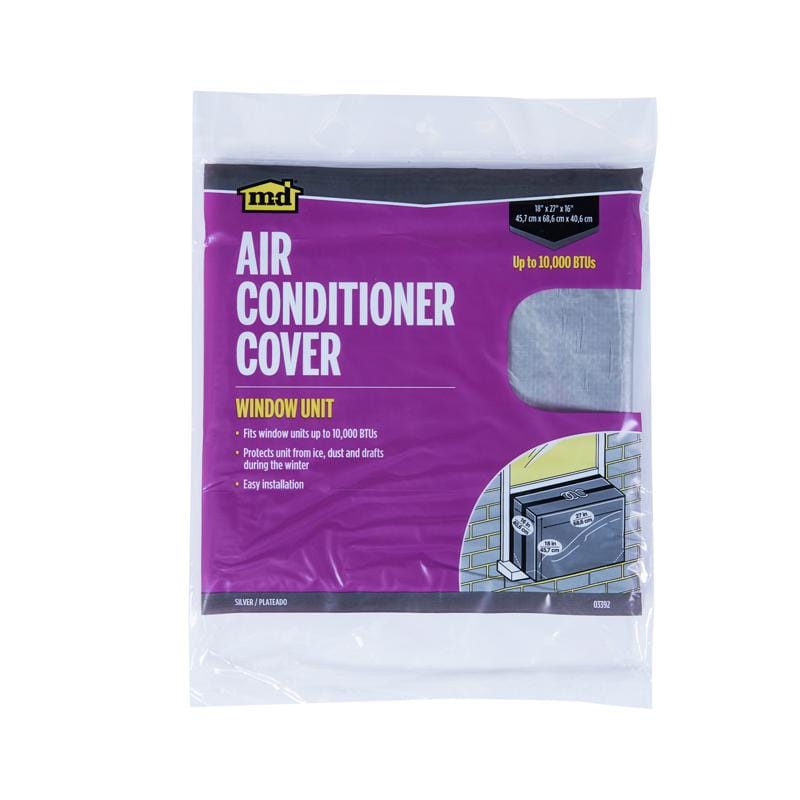 M-D Building Products 03392 16 in. H X 27 in. W Rectangle Outdoor Window Air Conditioner Cover