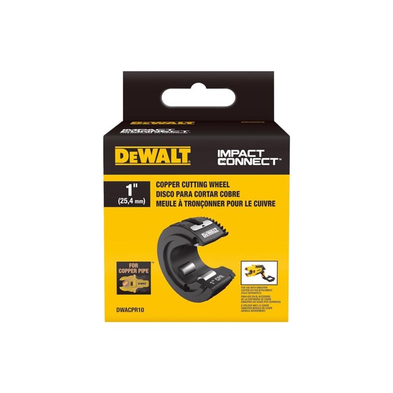 Dewalt DWACPR10 Impact Connect 1 in. Replacement Tube Cutter Wheel Black 1 pc