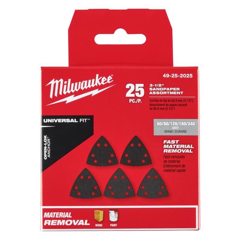 Milwaukee 49-25-2025 Oscillating Blade Uf Pap Tri 25 Piece