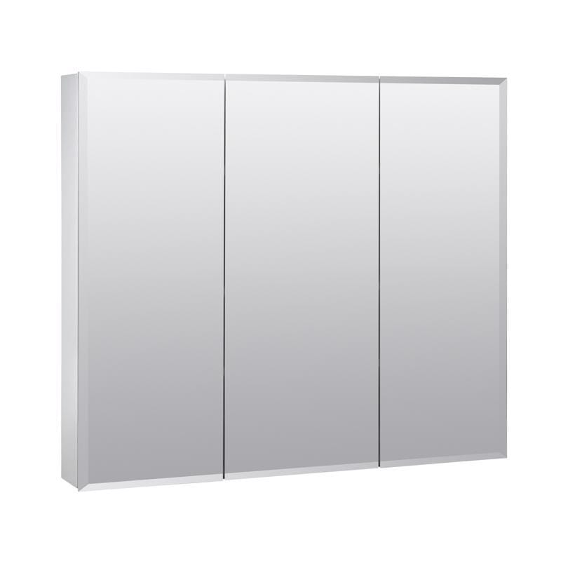 Zenna Home M30 25-3/8 in. H X 29-5/8 in. W X 4-1/2 in. D Rectangle Tri-View Medicine Cabinet