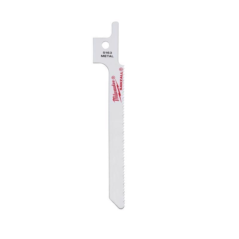 Milwaukee 48-00-5163 Sawzall 3-5/8 in. Bi-Metal Reciprocating Saw Blade 18 TPI 5 pk