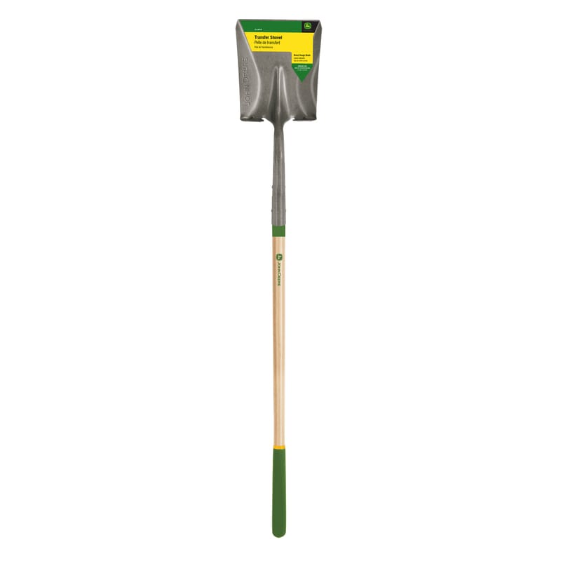 John Deere PCL-RBA-SP-JD 60 in. Steel Square Transfer Shovel Wood Handle
