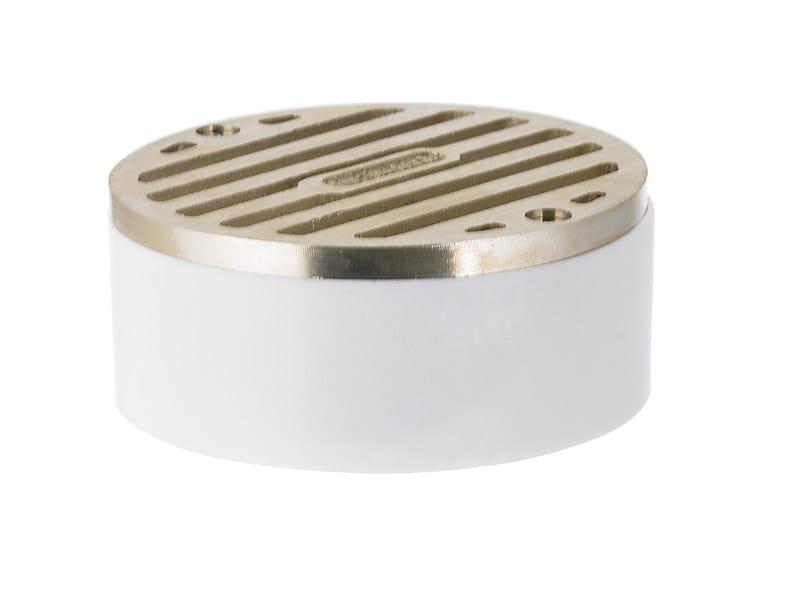 NDS 909B 3 in. Satin Round Brass Drain Grate