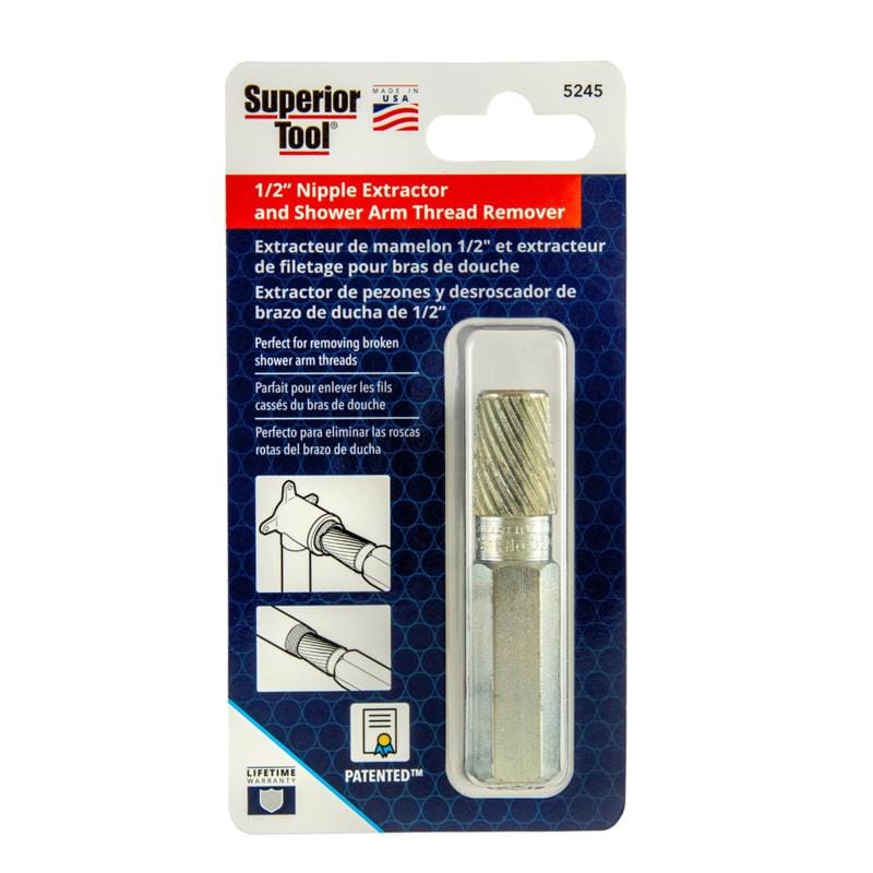 Superior Tool 5245 1/2 in. Nipple Extractor Set 1 pc
