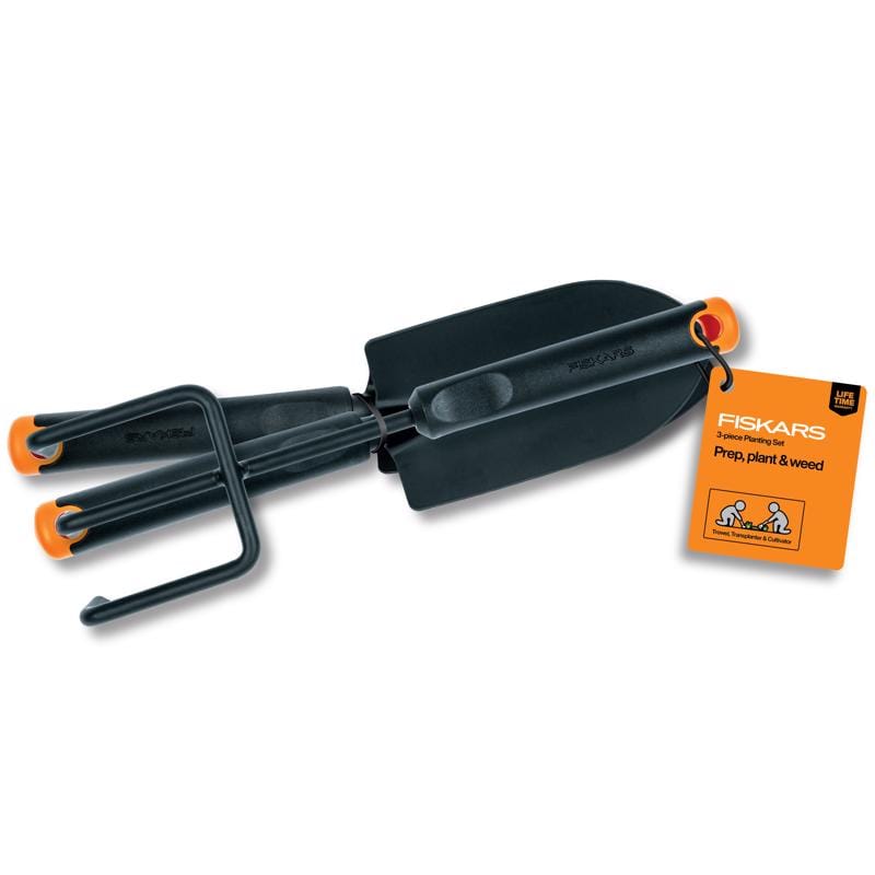Fiskars 1069044 12 in. Steel Garden Tool Set