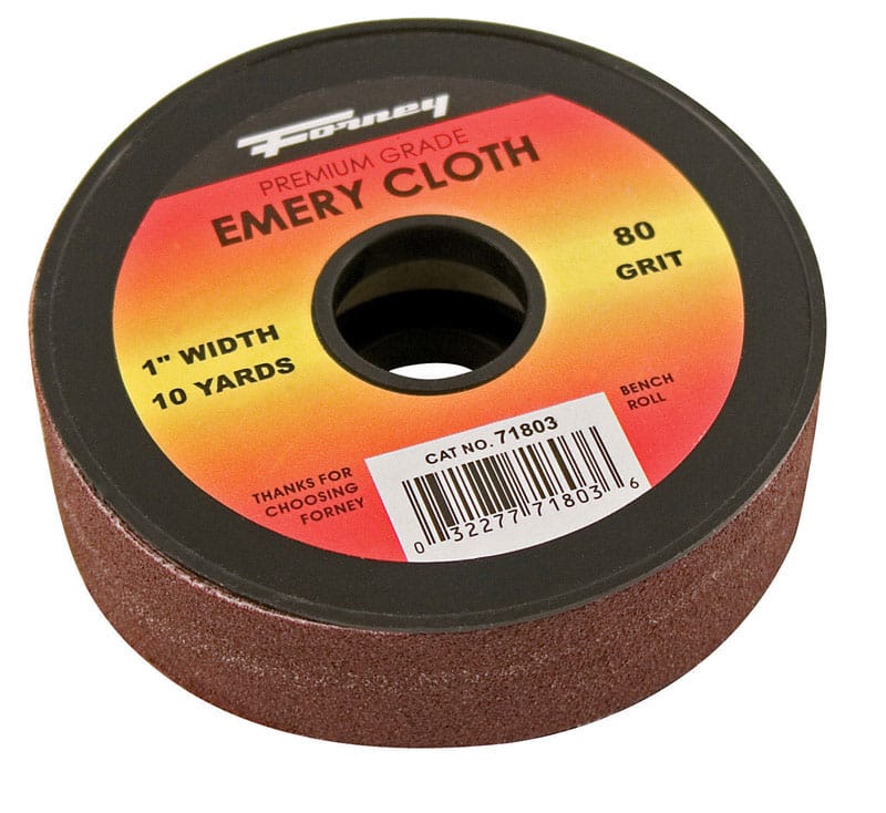 Forney 71803 Emery Cloth 1"X10Yd 80 Grt