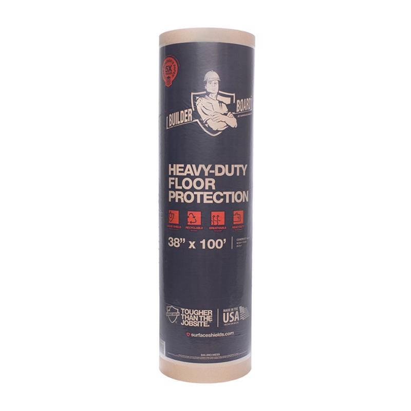 Surface Shields BLDLS38100 Builder Board Surface Protection 40 mil X 38 in. W X 100 ft. L Paper Brown