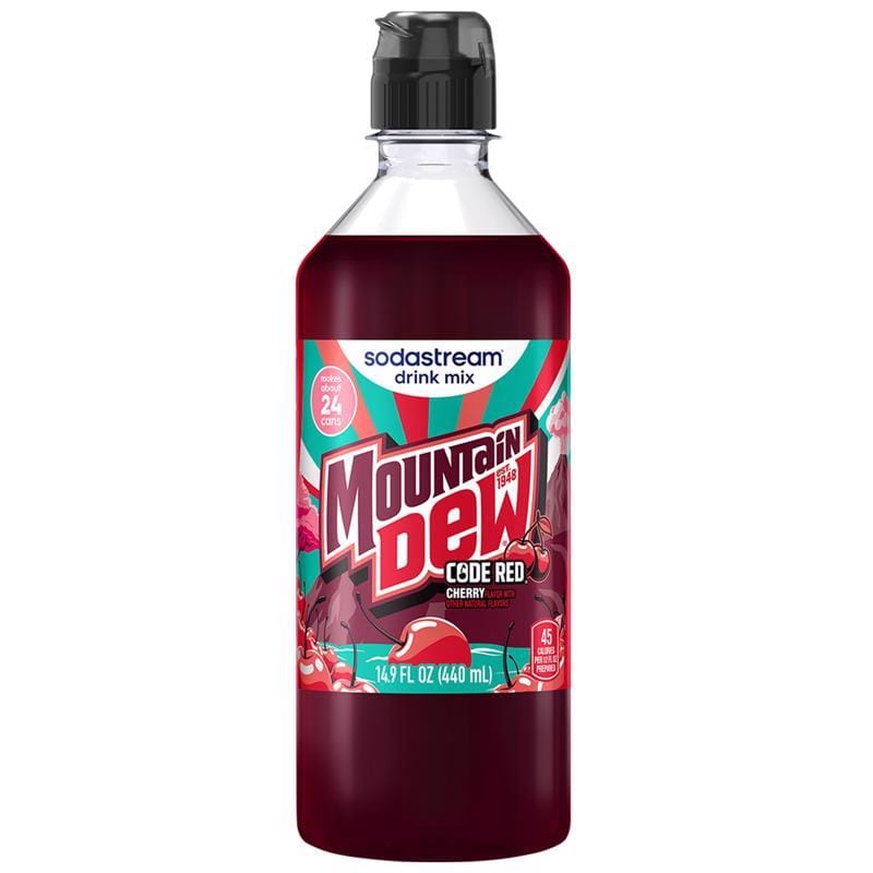 Sodastream 1925636010 Mountain Dew Code Red Cherry Soda Mix 440 ml 1 pk