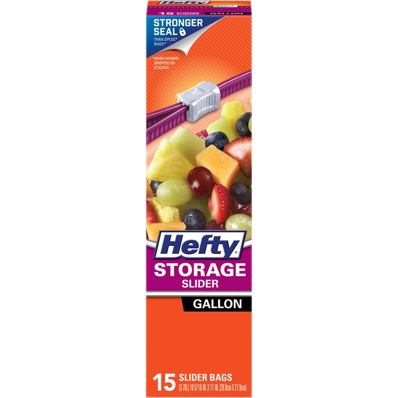 Hefty R81416 1 gal Storage Slider Bag 15 pk