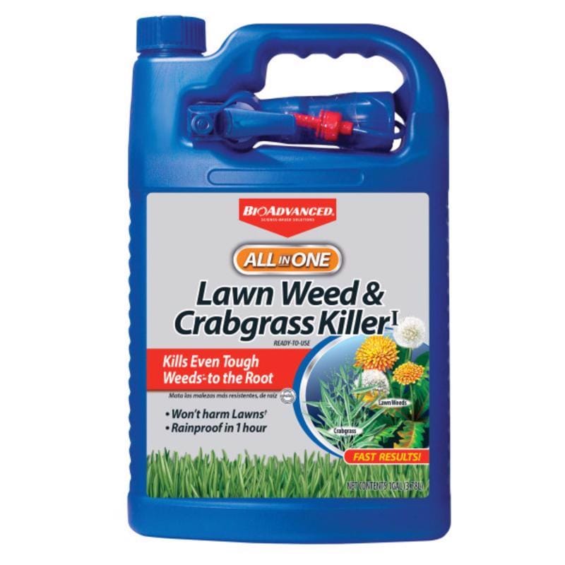 Bioadvanced 704130A All-In-One Weed and Crabgrass Killer RTU Liquid 1 gal