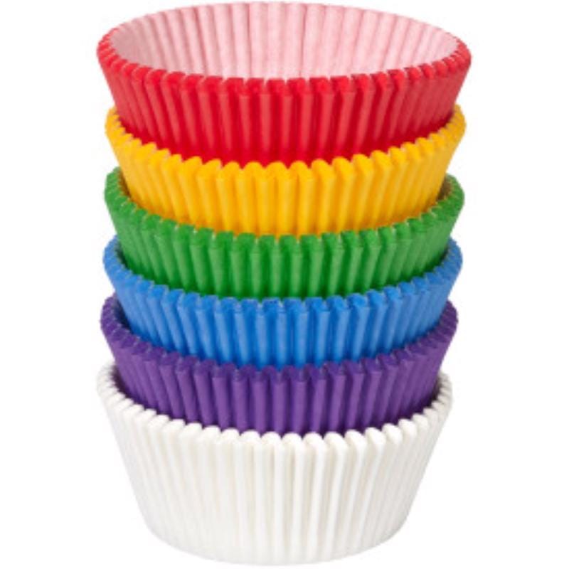 Wilton 191006448 2 in. Rainbow Baking Cups 150 pc