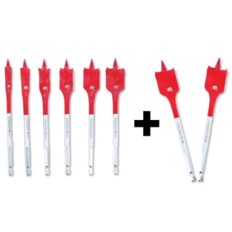 Diablo DSP2920-S62 2 Speedemon High Speed Steel Spade Bit Set Hex Shank 8 pc