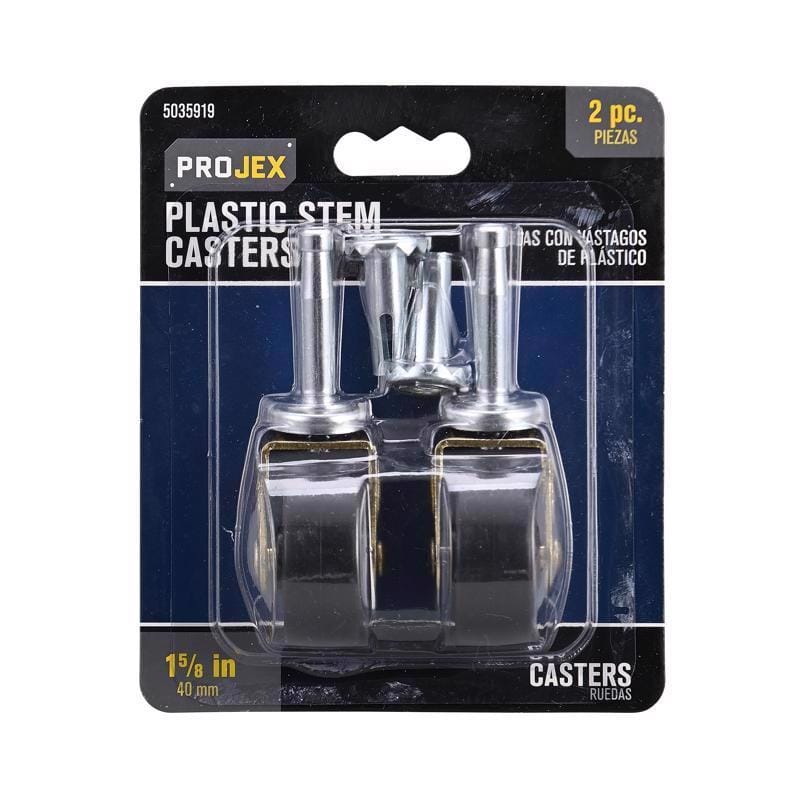 Projex 9559/ACE 1-5/8 in. D Plastic Caster 50 lb 2 pk