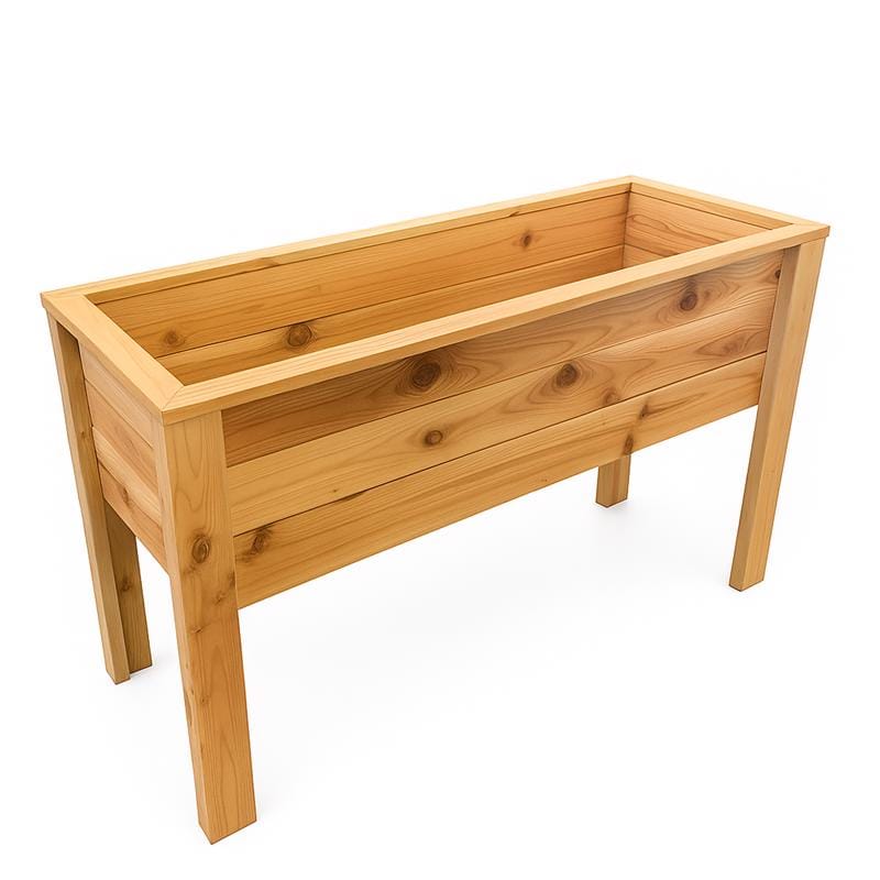 Real Wood Products G3146 22 in. H X 38 in. W X 12 in. D Cedar Elevated Garden Box Natural