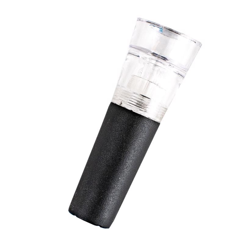 BARY3 BAR-0751 Black/Clear Vacuum Pump Wine Stopper