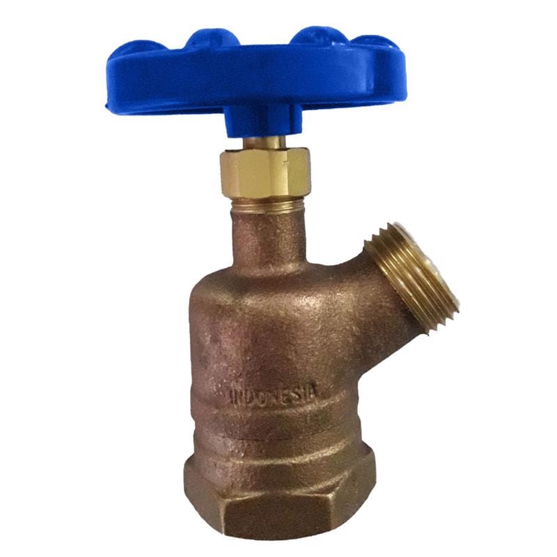Homewerks VGRIVRB4 3/4 in. FIP X 3/4 in. MHT Brass Garden Valve Inverted Nose