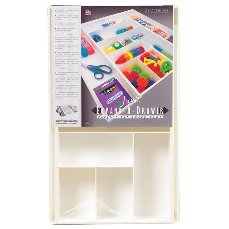 Dial Industries 02562 2.25 in. H X 9.5 in. W X 16 in. D Plastic Adjustable Drawer Organizer