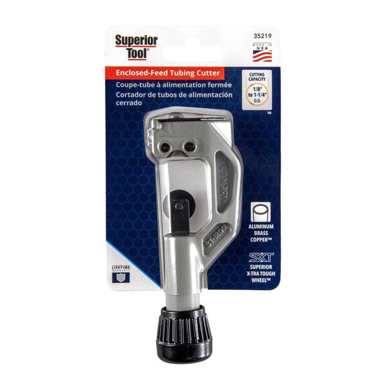 Superior Tool 35219 1-1/4 in. Tubing Cutter Black/Silver 1 pc