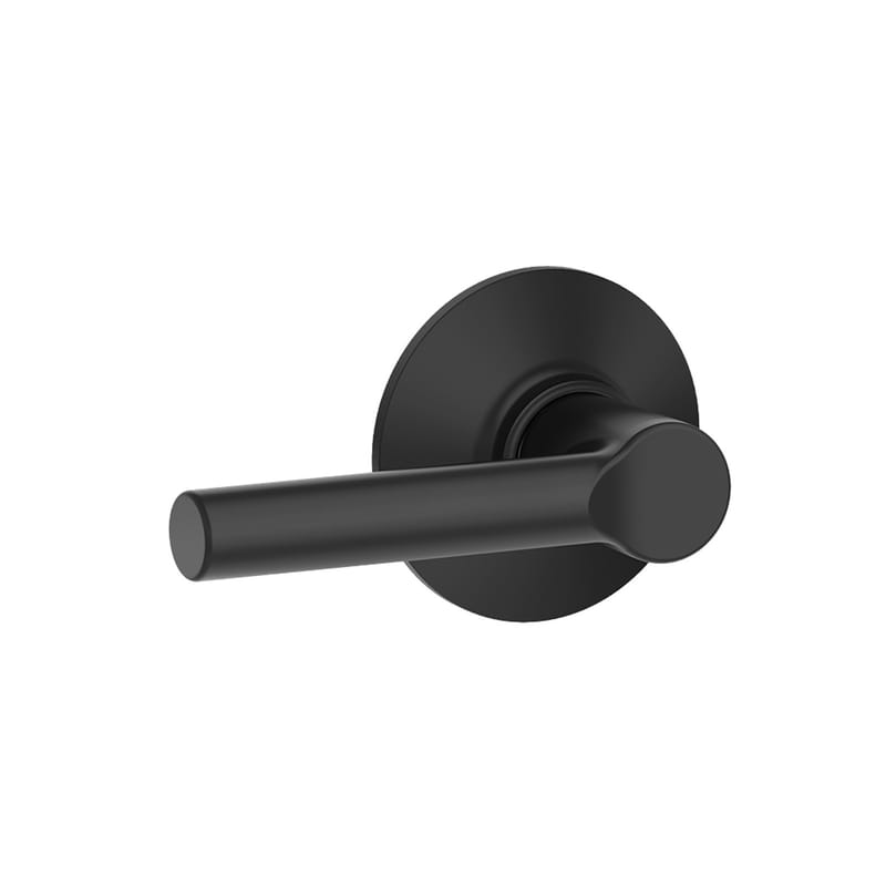 Schlage F10VBRW622 Broadway Modern Matte Black Passage Lever