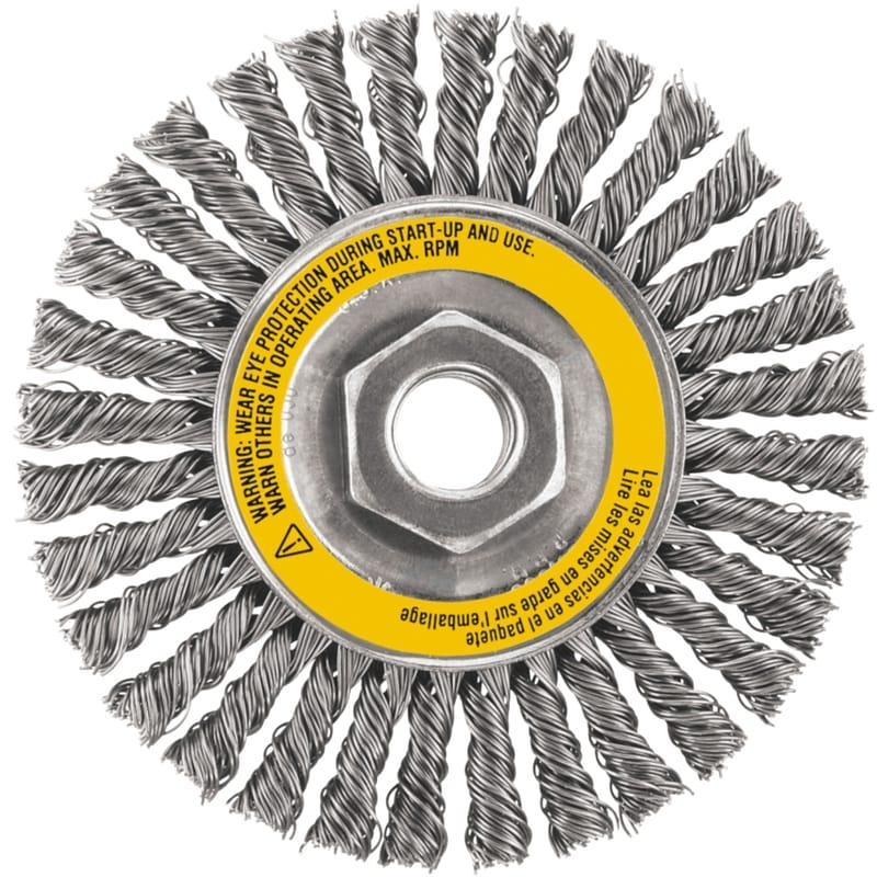 Dewalt DW49201 5 in. Coarse Stringer Wire Wheel Carbon Steel 15000 rpm 1 pc