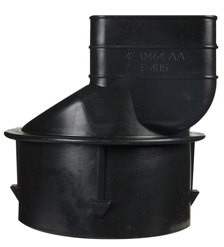 Advanced Drainage Systems 0464AA 3-1/4 in. Snap X 2-1/2 in. D Barb Polyethylene 4 in. Downspout Adapter 1 p