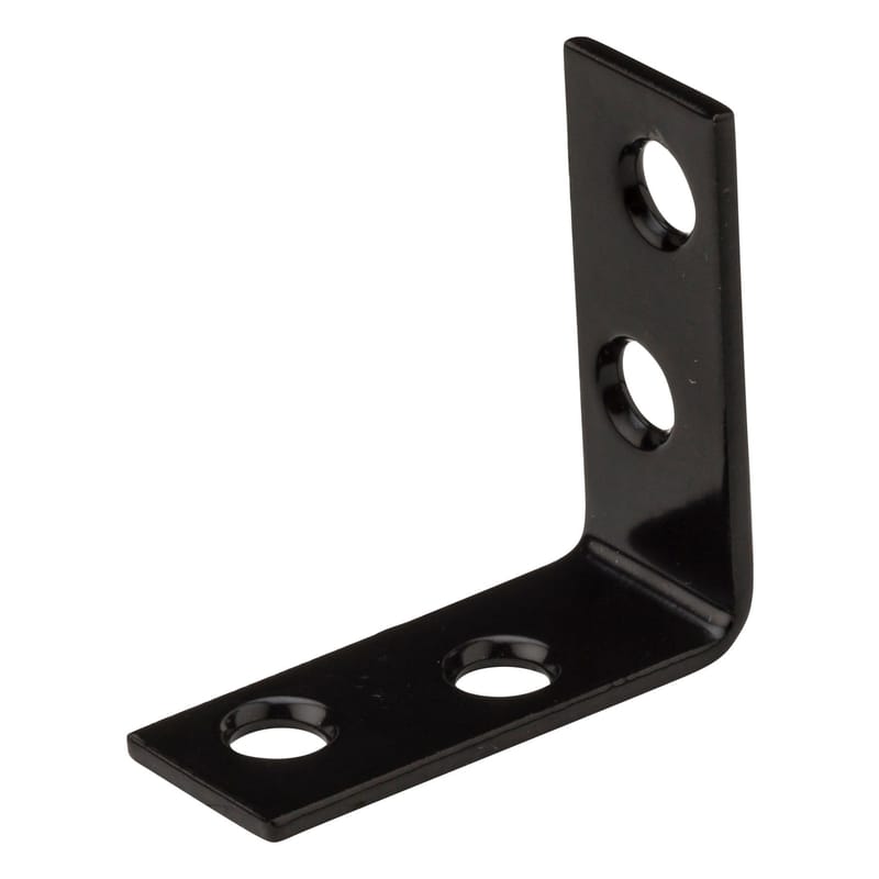 National Hardware N266-480 1.5 in. H X 0.625 in. W X 0.08 in. D Black Steel Inside Corner Brace