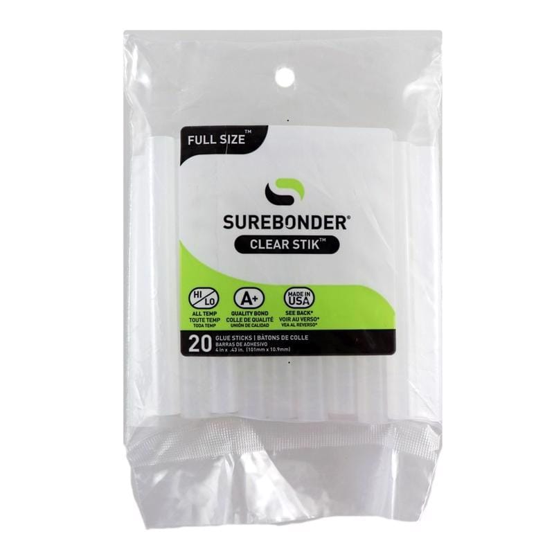 Surebonder DT-20 Clear Stik 0.43 in. D X 4 in. L All Purpose Glue Sticks Clear 20 pk