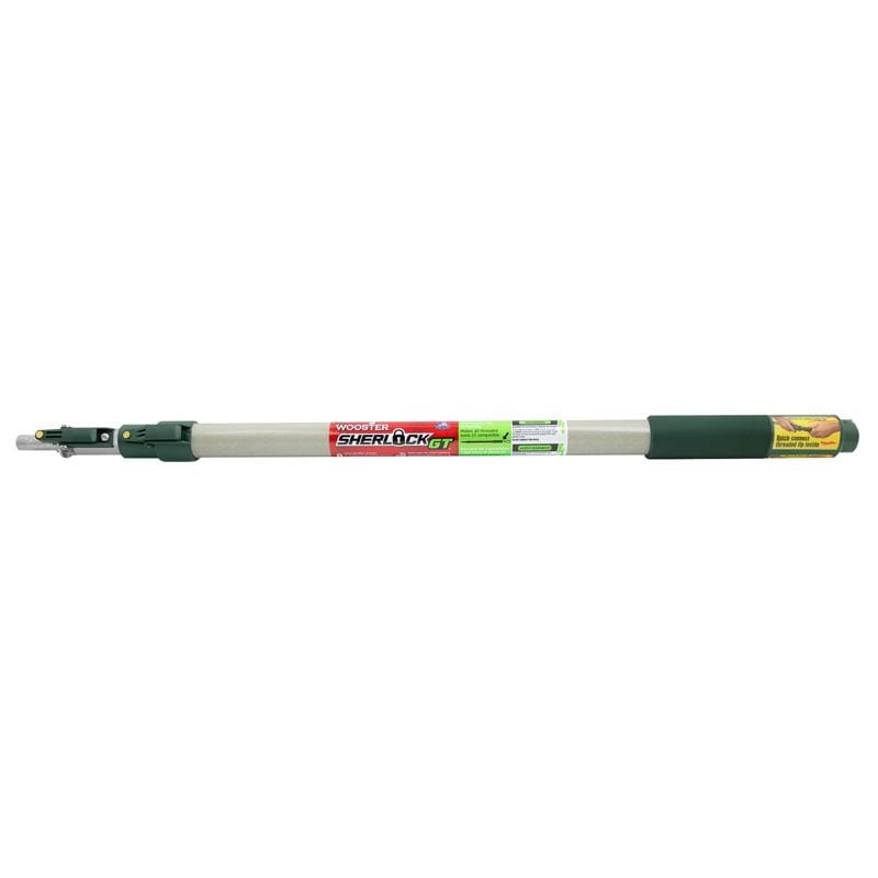 Wooster R090 Sherlock Telescoping 4 ft. L X 1 in. D Aluminum Extension Pole White/Green