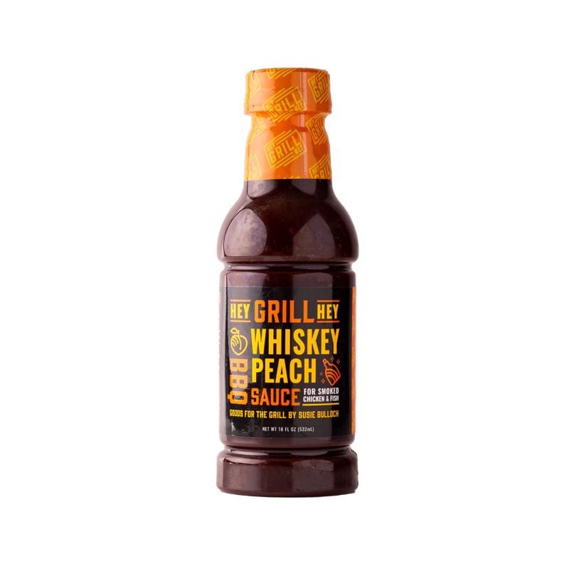 Hey Grill Hey S18203 Whiskey Peach BBQ Sauce 18 oz
