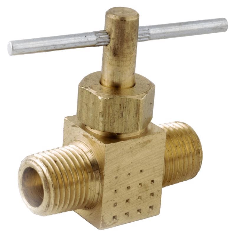 Anderson Metals 759108-04AH 1/4 in. 1/4 in. Brass Needle Valve