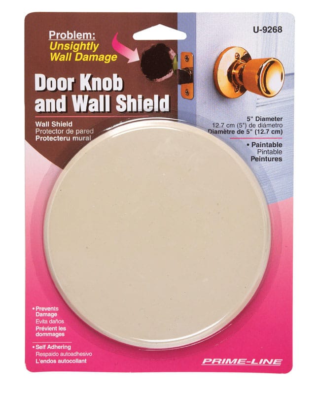 Prime-Line U9268 1/4 in. W X 5 in. L Vinyl Ivory Wall Protector Mounts to wall 5 in.