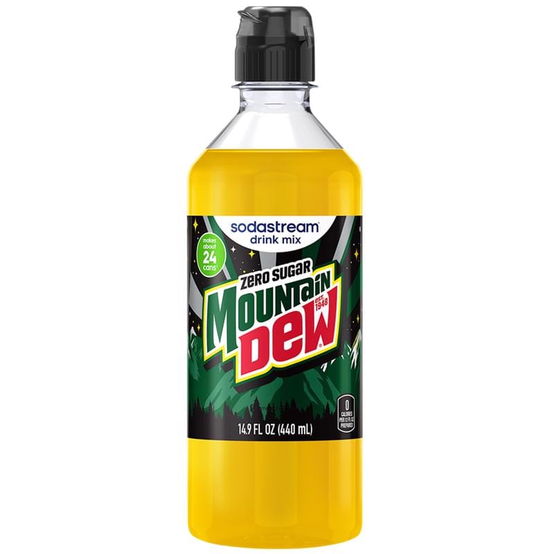 Sodastream 1925631010 Mountain Dew Zero Sugar Soda Mix 440 ml